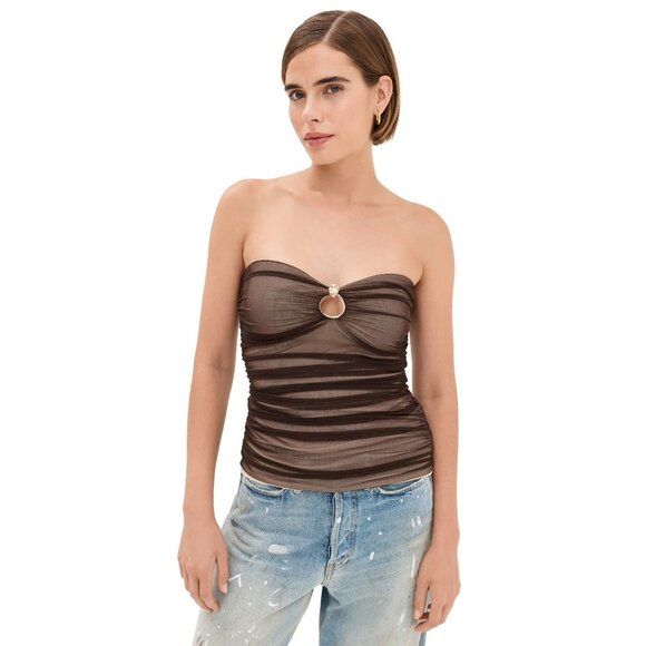 Reformation Myra Knit Top in Natural - Picture 2 of 4